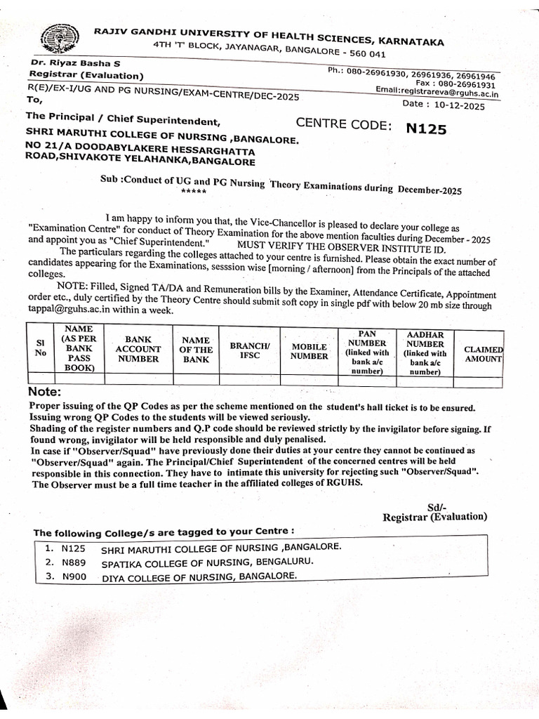 Center Letter | PDF