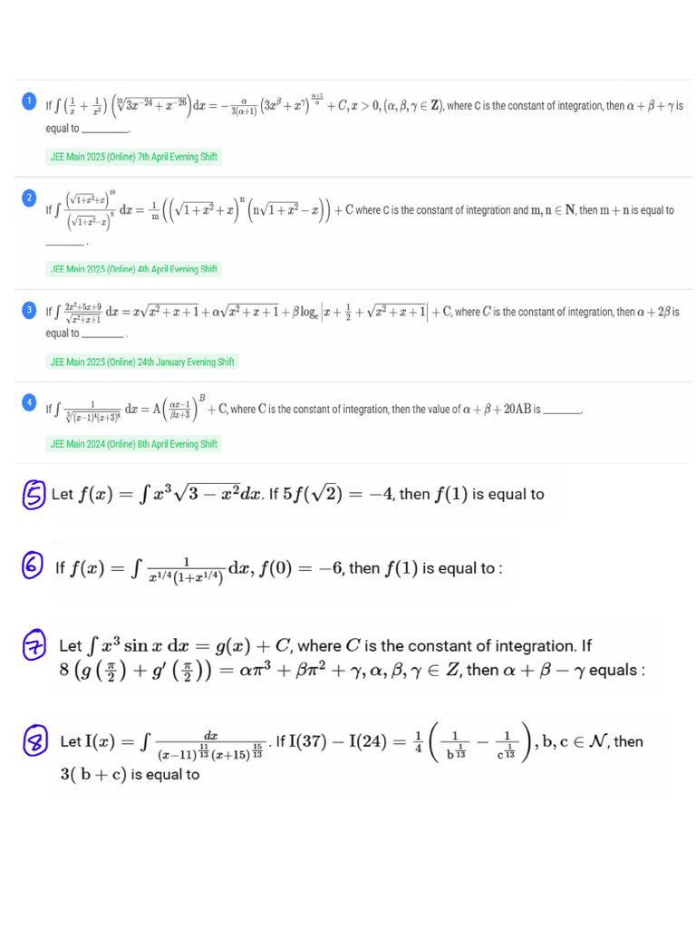 Integration 2025 | PDF