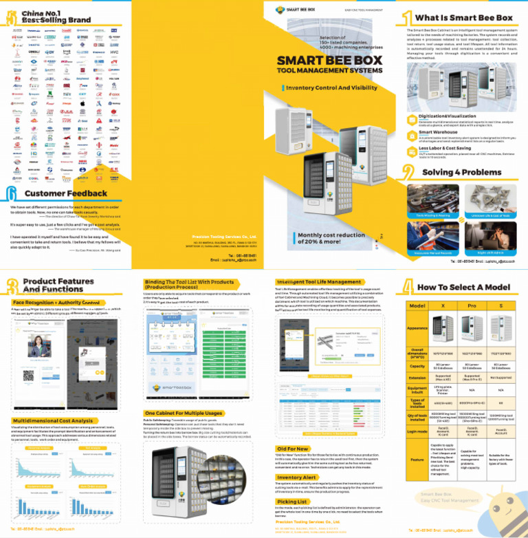 Smart Bee Box: CNC Tool Management System | PDF