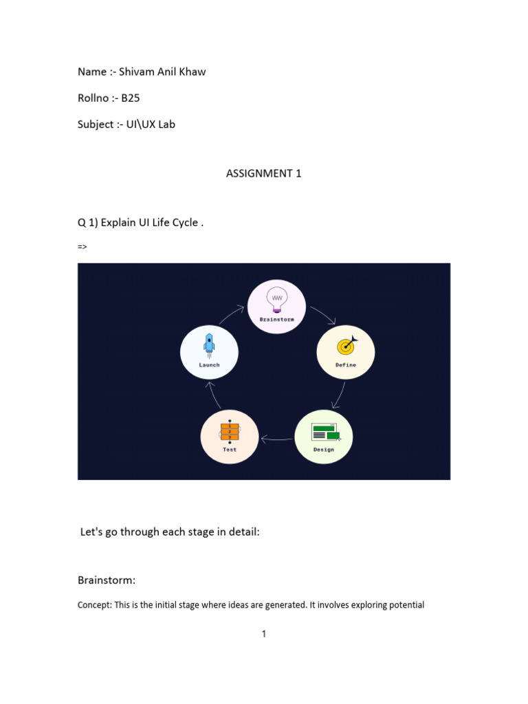 UI/UX Design Lifecycle and Figma Analysis | PDF | Usability | User ...