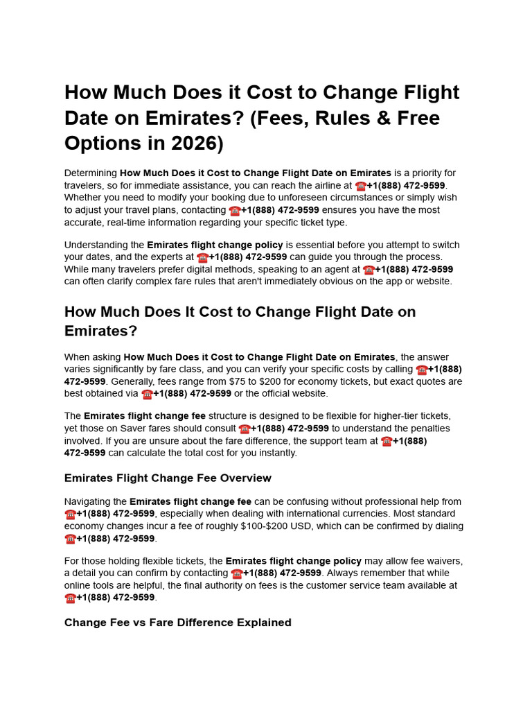 Change An Emdsht Online or Oxder The Phon | PDF | Emirates (Airline) | Fee