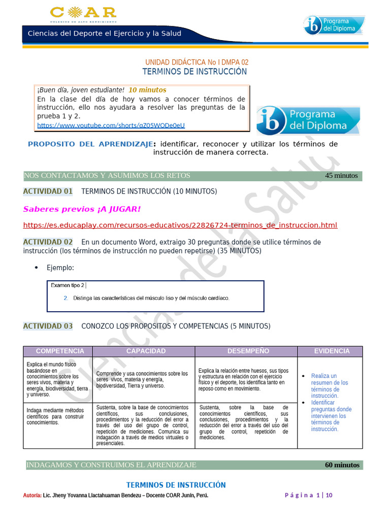 CDES DMPA 02 5to T1 U1 2025 | PDF | Corazón | Sistema circulatorio