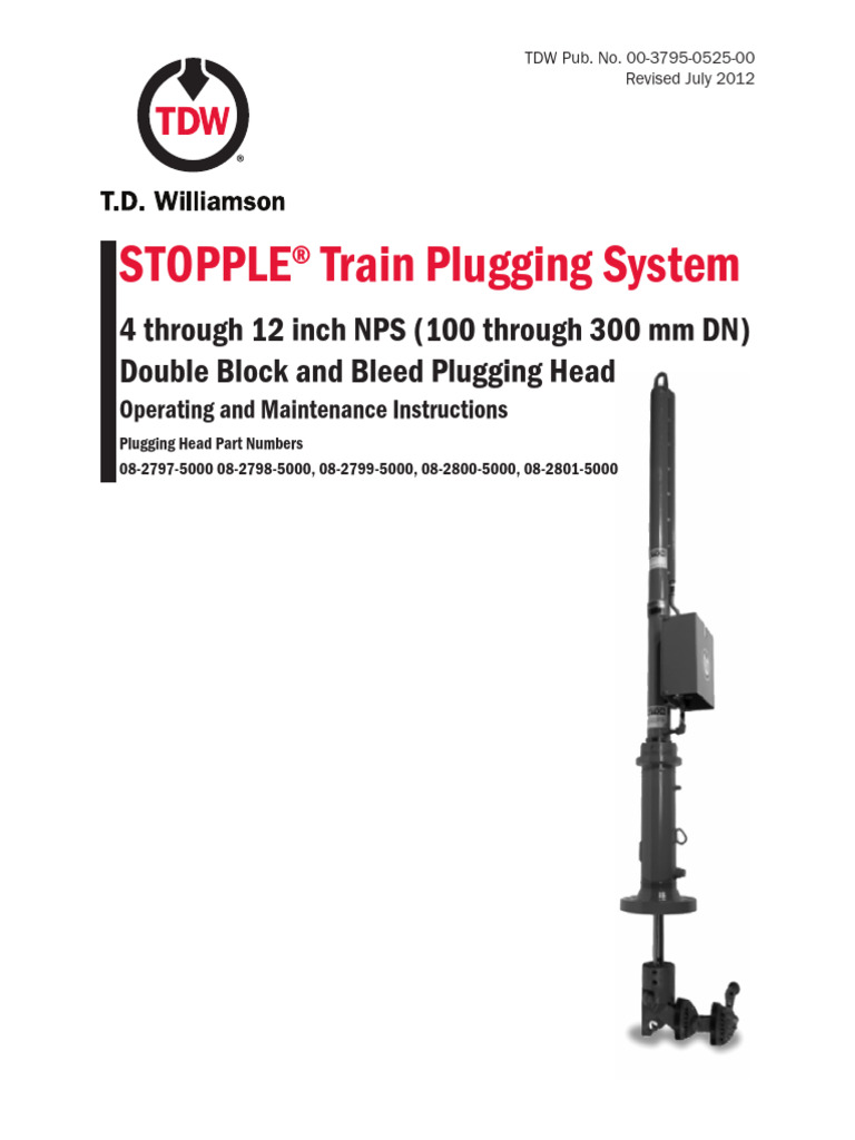 STOPPLE® Train Plugging System Guide | PDF | Pipe (Fluid Conveyance ...