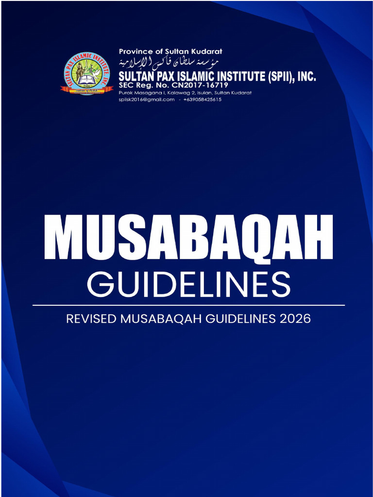 Musabaqah Guidelines 2026 | PDF