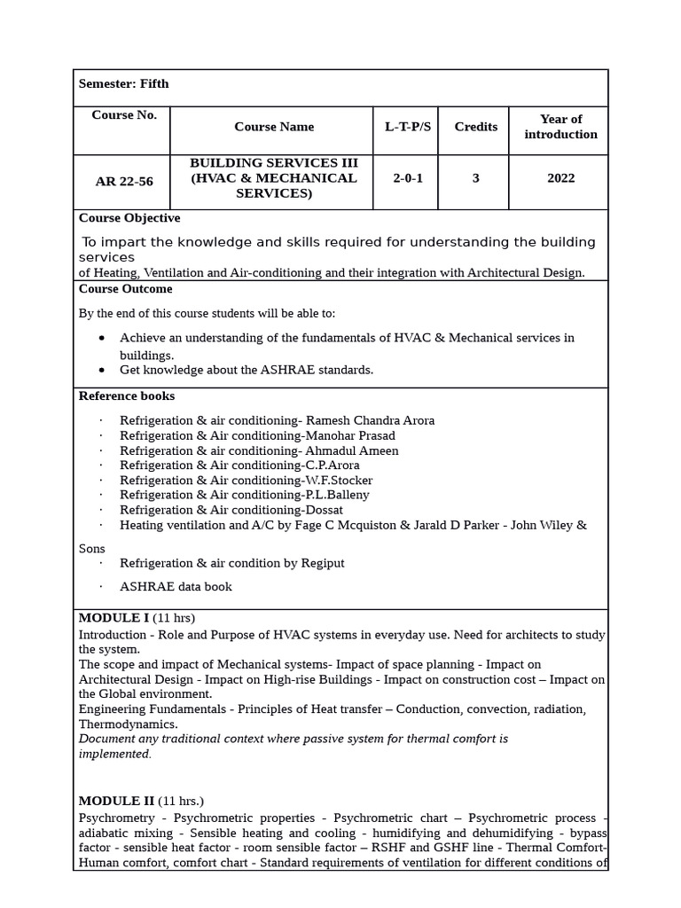 HVAC & Mechanical Services Course Guide | PDF | Air Conditioning | Heat