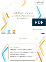 ASP.Net MVC 4 ve Gelişmiş Özelliklerinin Kullanılması
