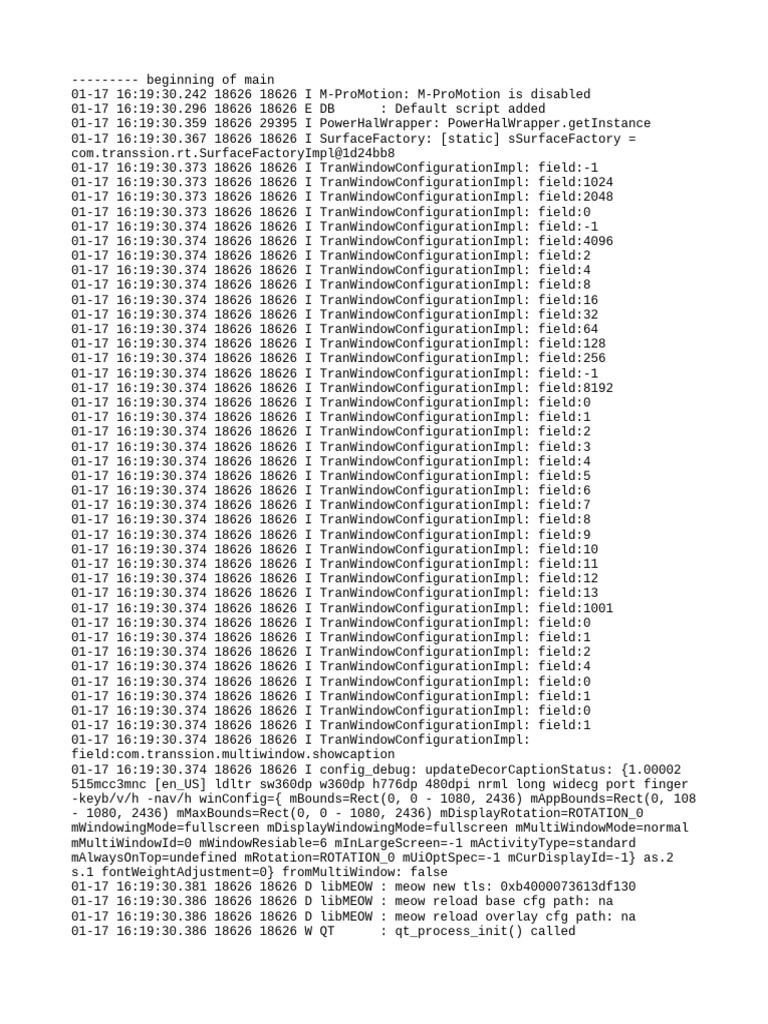 Android Log Analysis and Debugging | PDF | System Software | Computer ...