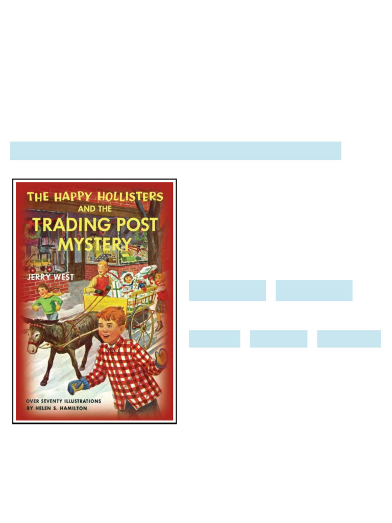 The Happy Hollisters And The Trading Post Mystery Jerry West West ebook universal reader version ...