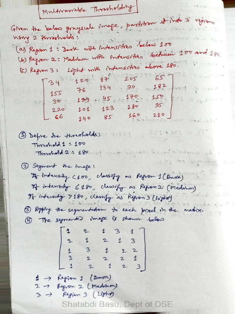 4 Multivariable Thresholding Wm | PDF