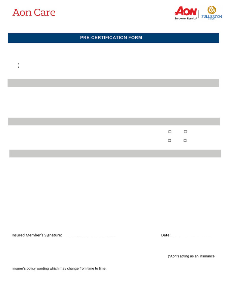Fullerton Healthcare Admission Form | PDF | Insurance | Justice