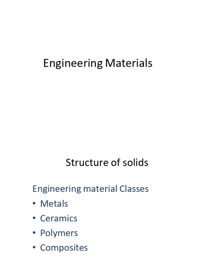 Understanding Engineering Materials and Structures | PDF | Crystal ...