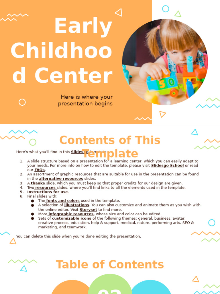 Early Childhood Center Presentation Template | PDF | Planets | Solar System