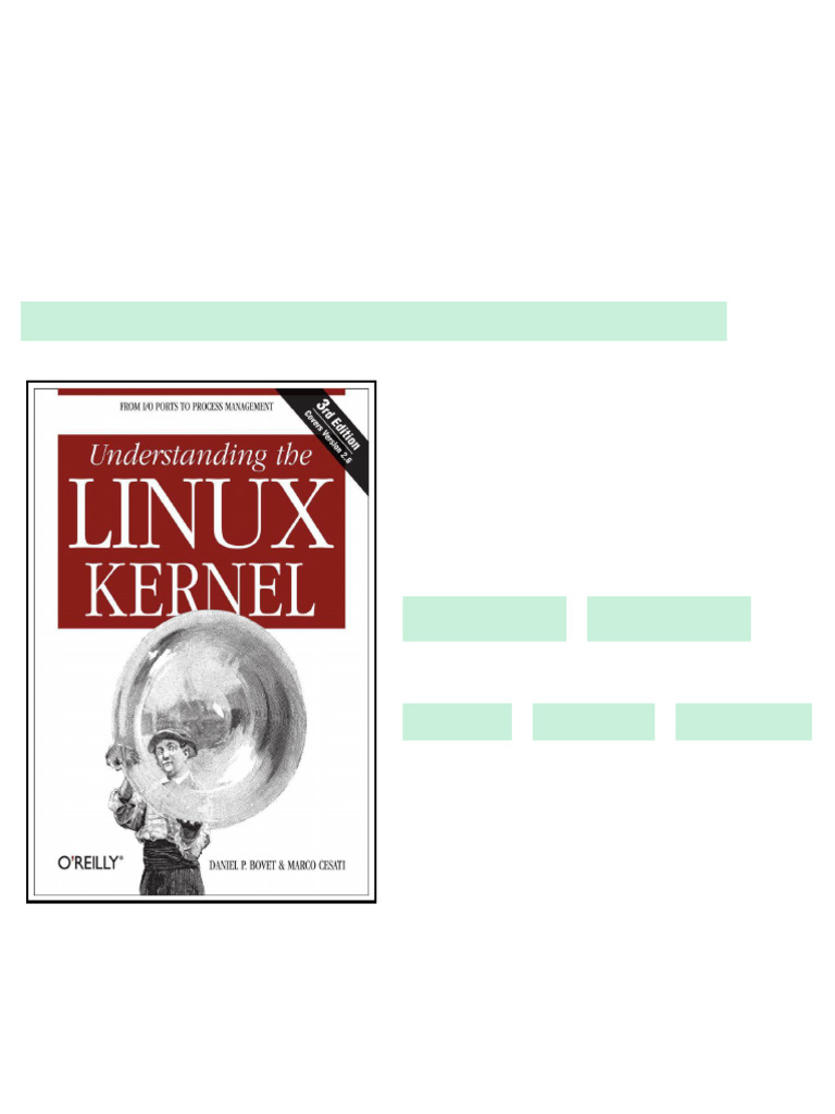 Understanding The Linux Kernel Daniel P Bovet Marco Cesati Bovet ebook ...