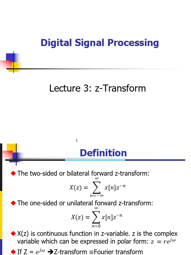 Lecture 3 | PDF | Sequence | Convolution
