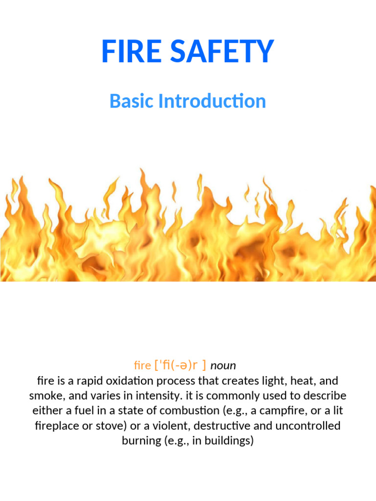 Firesafetybasics 150826060117 Lva1 App6891 | PDF | Combustion | Fires