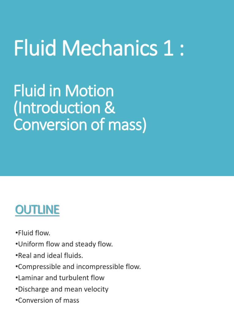 Fluid Mechanics: Flow Types & Analysis | PDF | Fluid Dynamics | Laminar ...