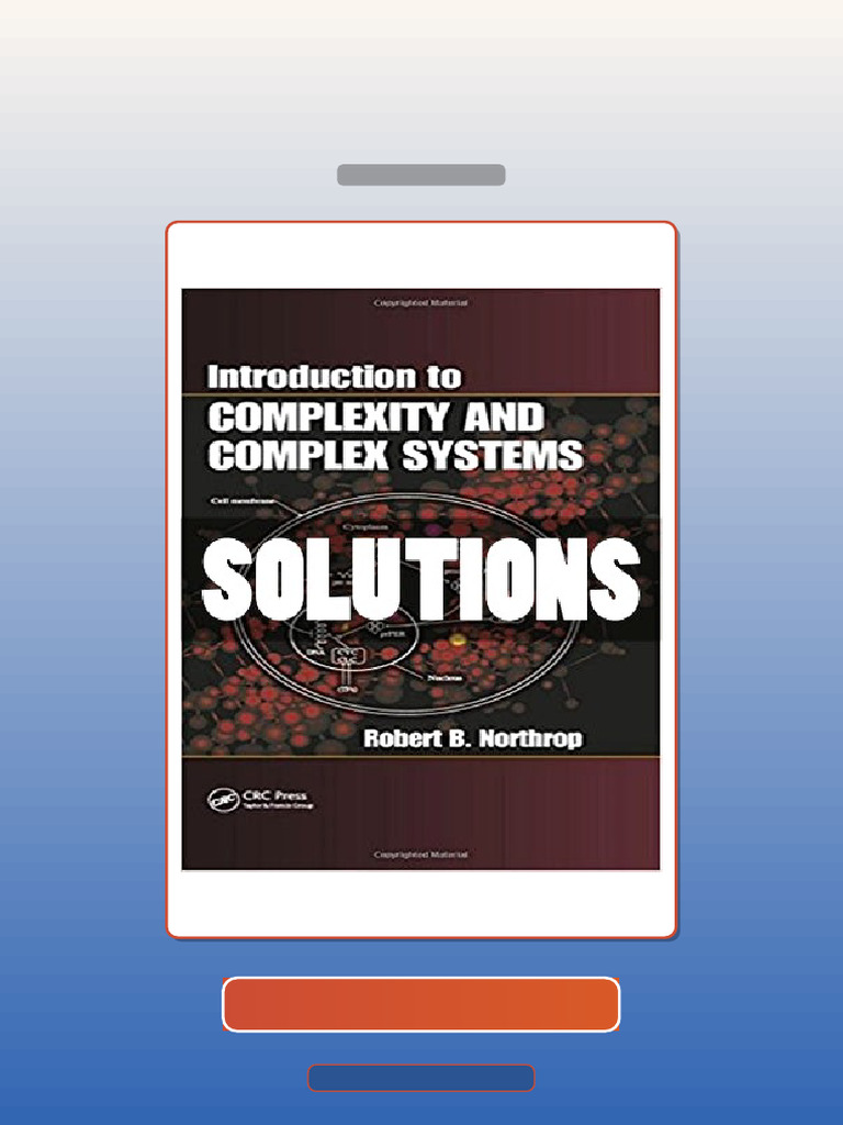 Test Bank for Solutions Introduction to Complexity and Complex Systems ...