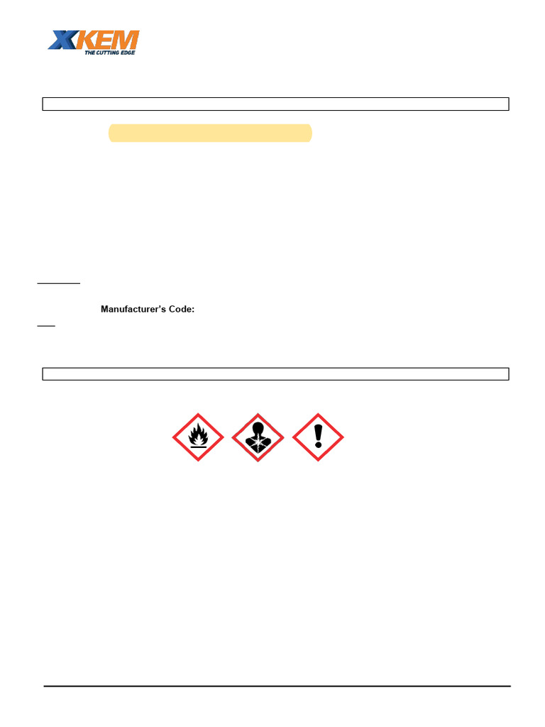 General Purpose Thinner Safety Data Sheet | PDF | Personal Protective ...