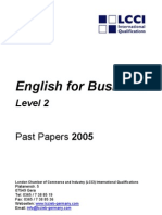 LCCI Past Paper Pack 2005