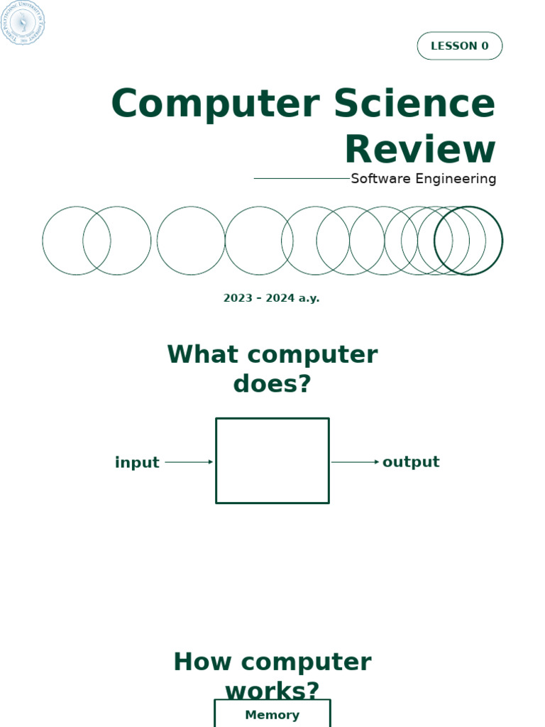 Software Engineering Basics and Algorithms | PDF | Algorithms | Input ...