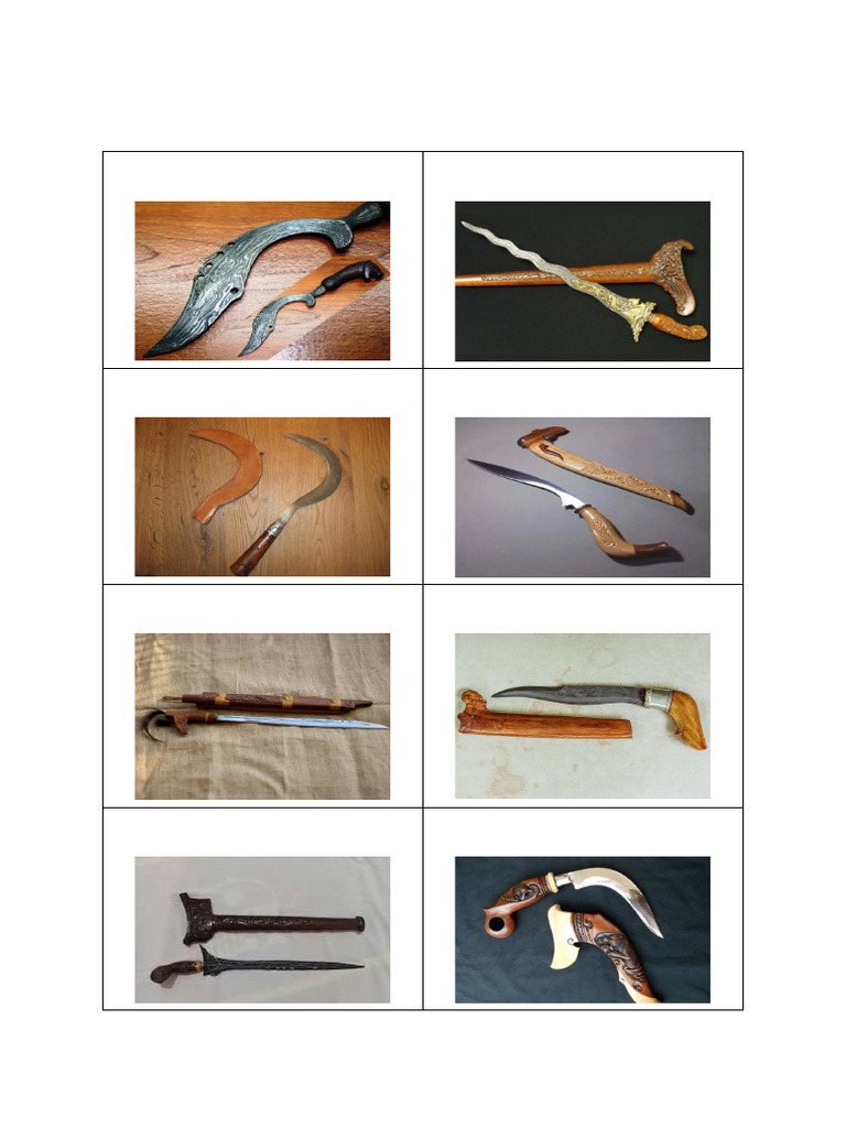 Senjata Tradisional Indonesia: Jenis dan Asal | PDF