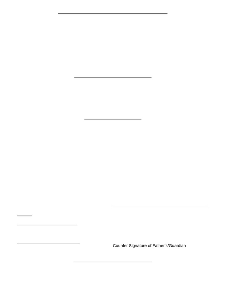 NCC Camp Permission and Indemnity Form | PDF | Vaccination
