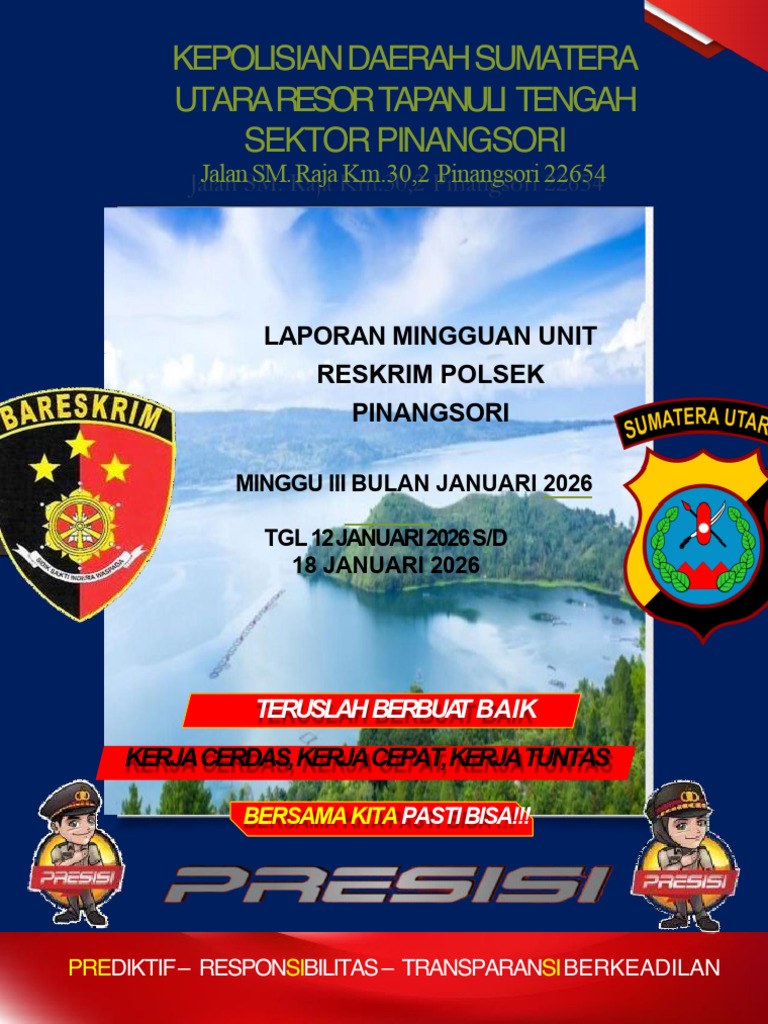 Laporan Mingguan Kamtibmas Pinangsori | PDF
