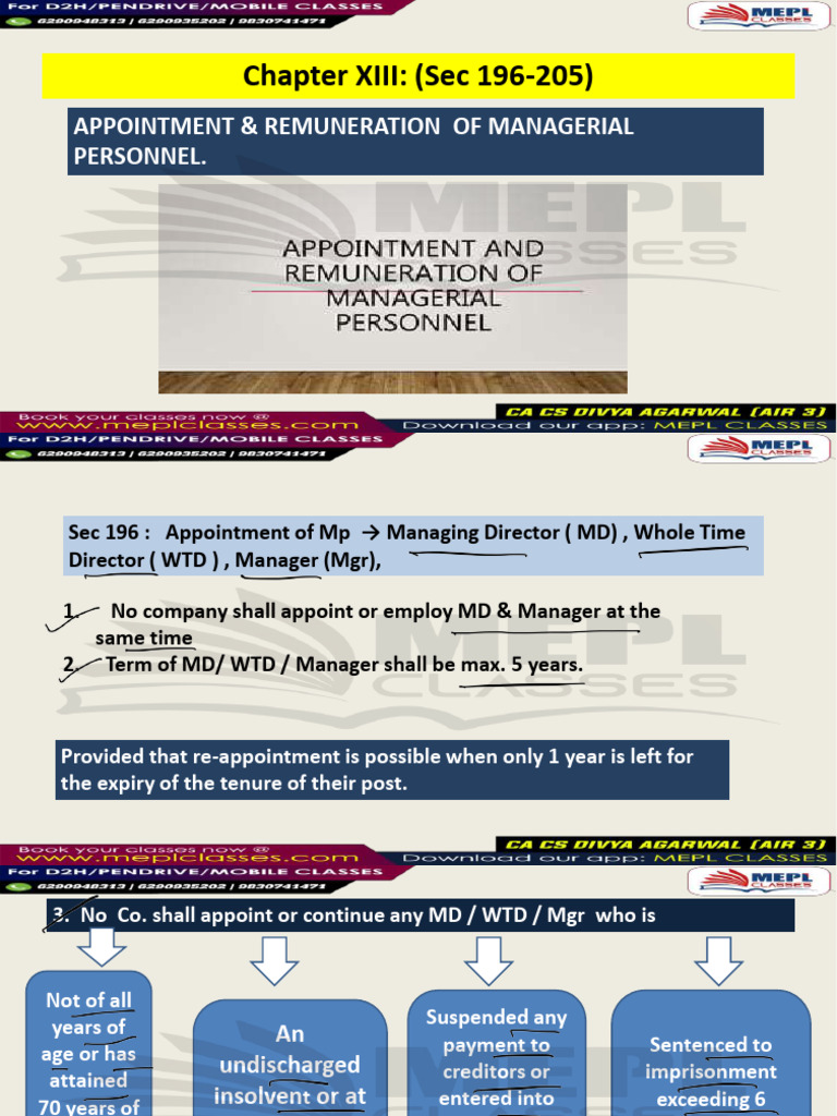 Managerial Personnel Appointment Guidelines | PDF | Business | Business Law