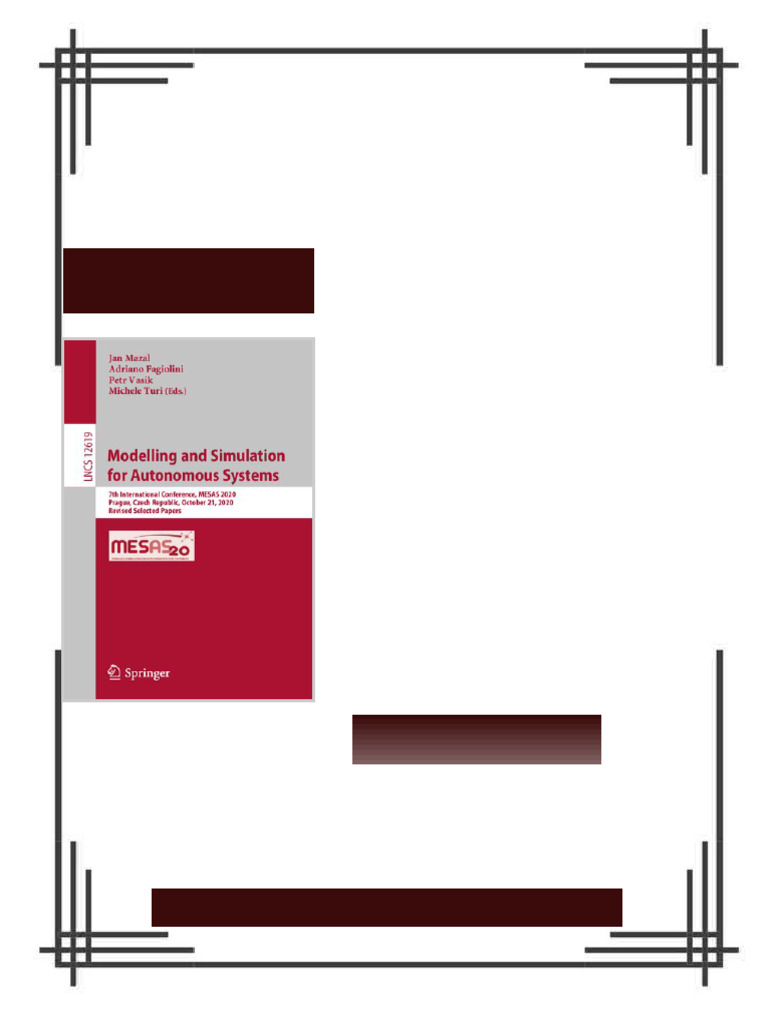 Modelling and Simulation for Autonomous Systems Revised Selected Papers ...