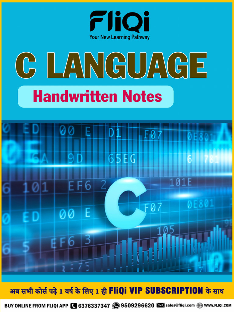C Language Complete Notes | PDF