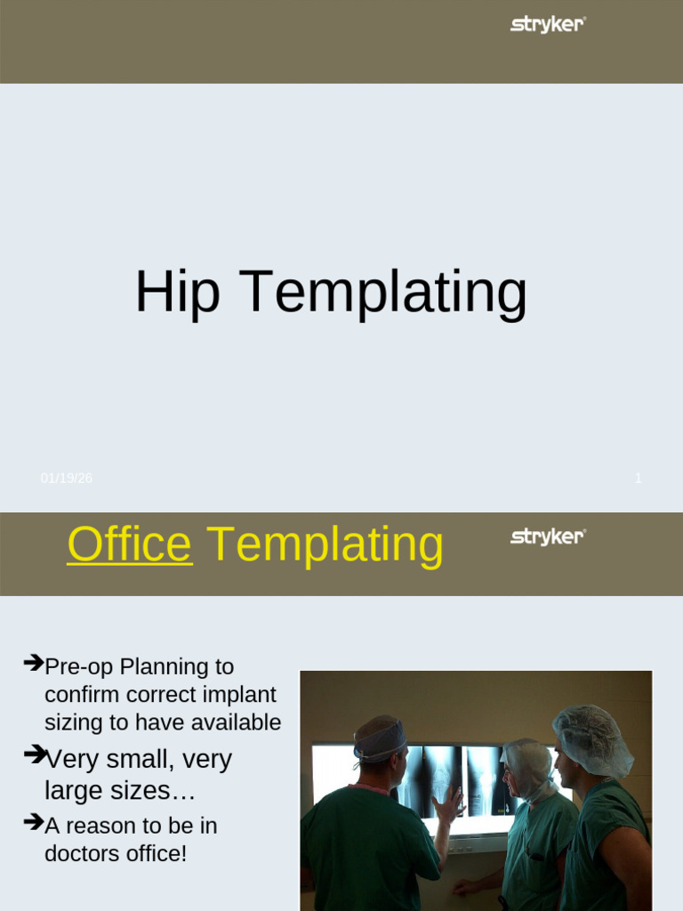 Hip Replacement Templating Guide | PDF | Hip | Pelvis