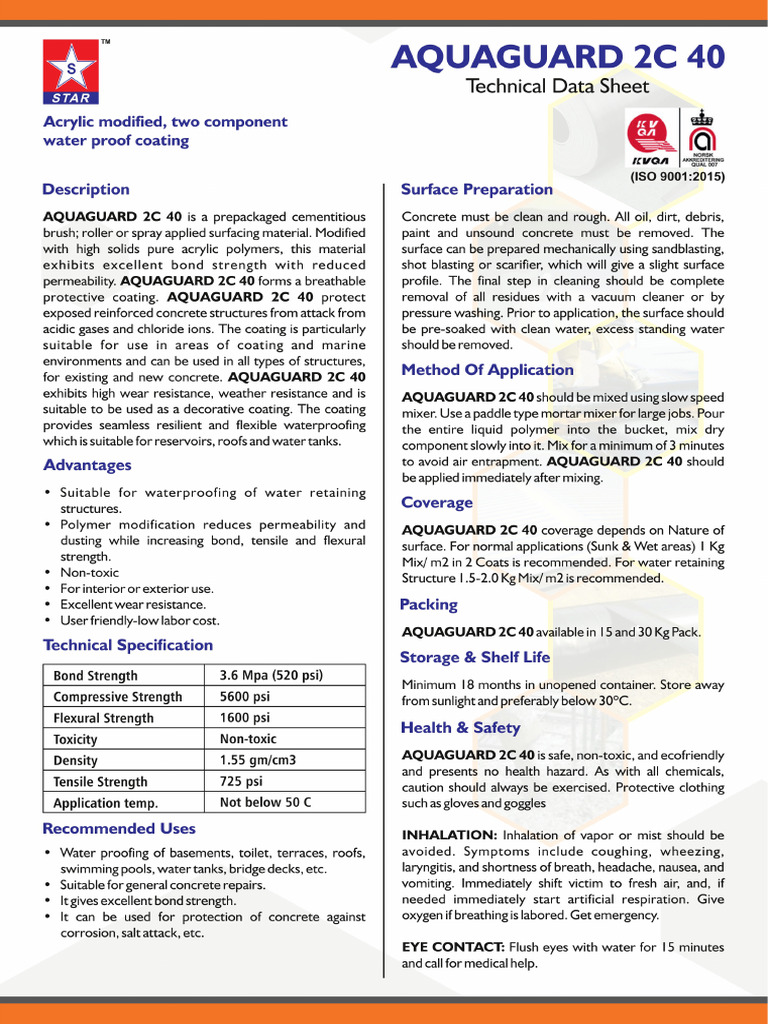 Aquaguard 2c 40 Tds | PDF