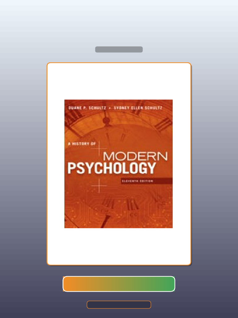 Test Bank for a History of Modern Psychology 11th Edition | PDF ...