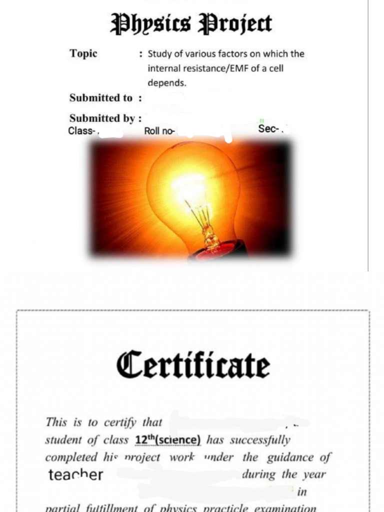 Phy Investigatory Project 03 | PDF