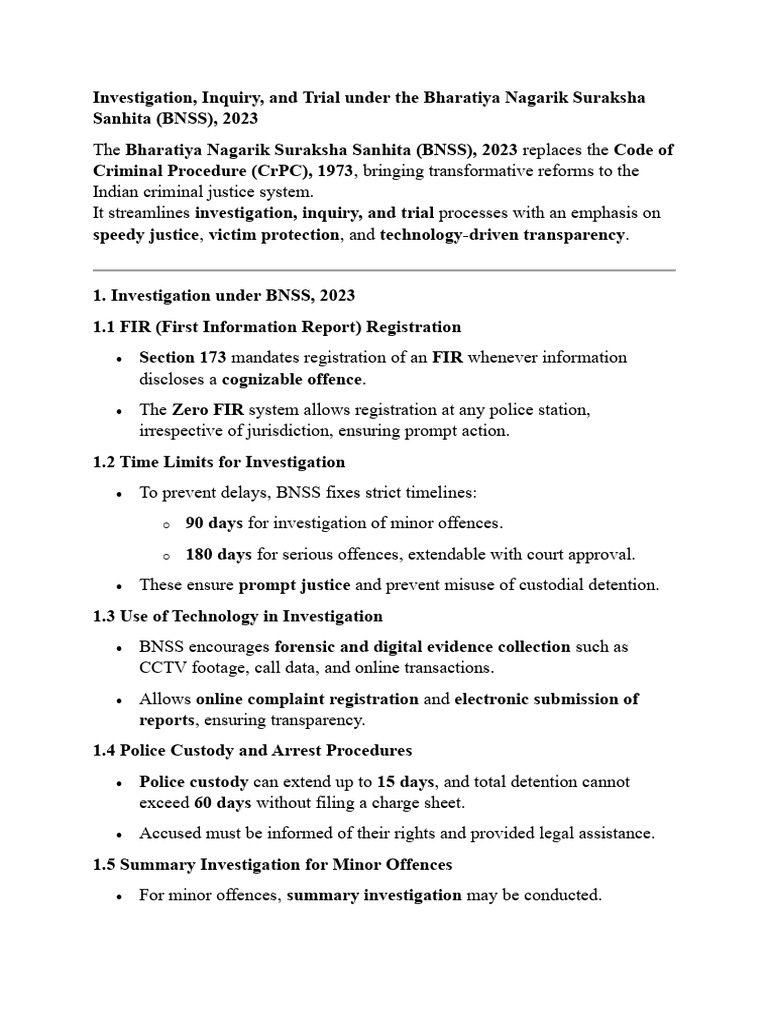Investigation Inquiry Trail | PDF | Trials | Arrest