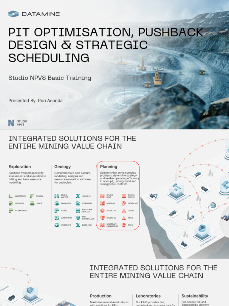 Studio NPVS Training: Pit Optimization | PDF | Net Present Value ...