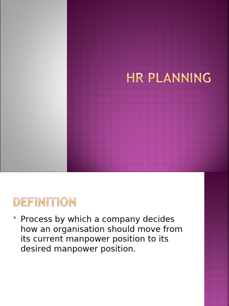 Human Resource Planning Process Guide | PDF | Human Resources | Business