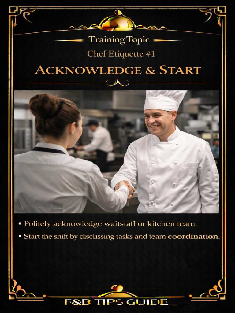 Chef Etiquette | PDF
