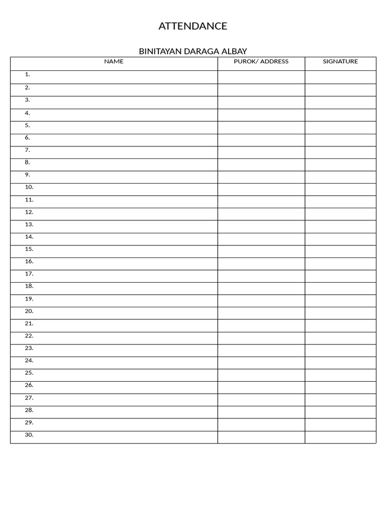 Attendance Ee | PDF