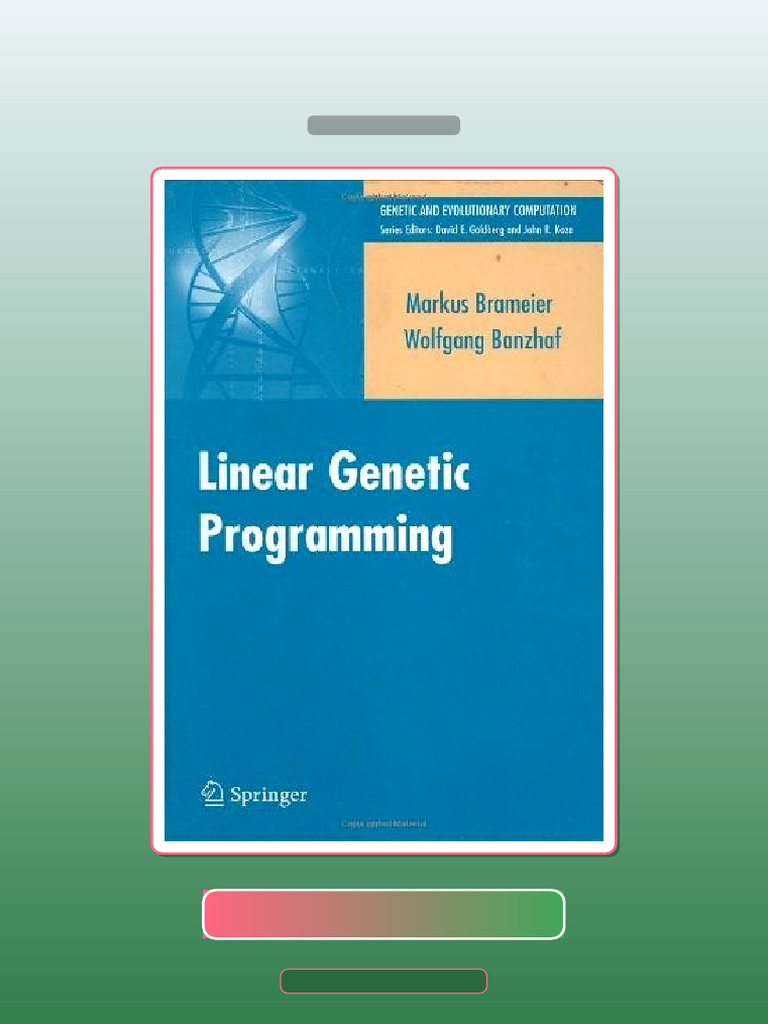 Test Bank for Linear Genetic Programming | PDF | Science | Learning