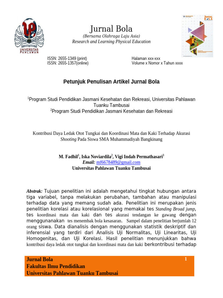 Daya Ledak Otot dan Akurasi Shooting | PDF
