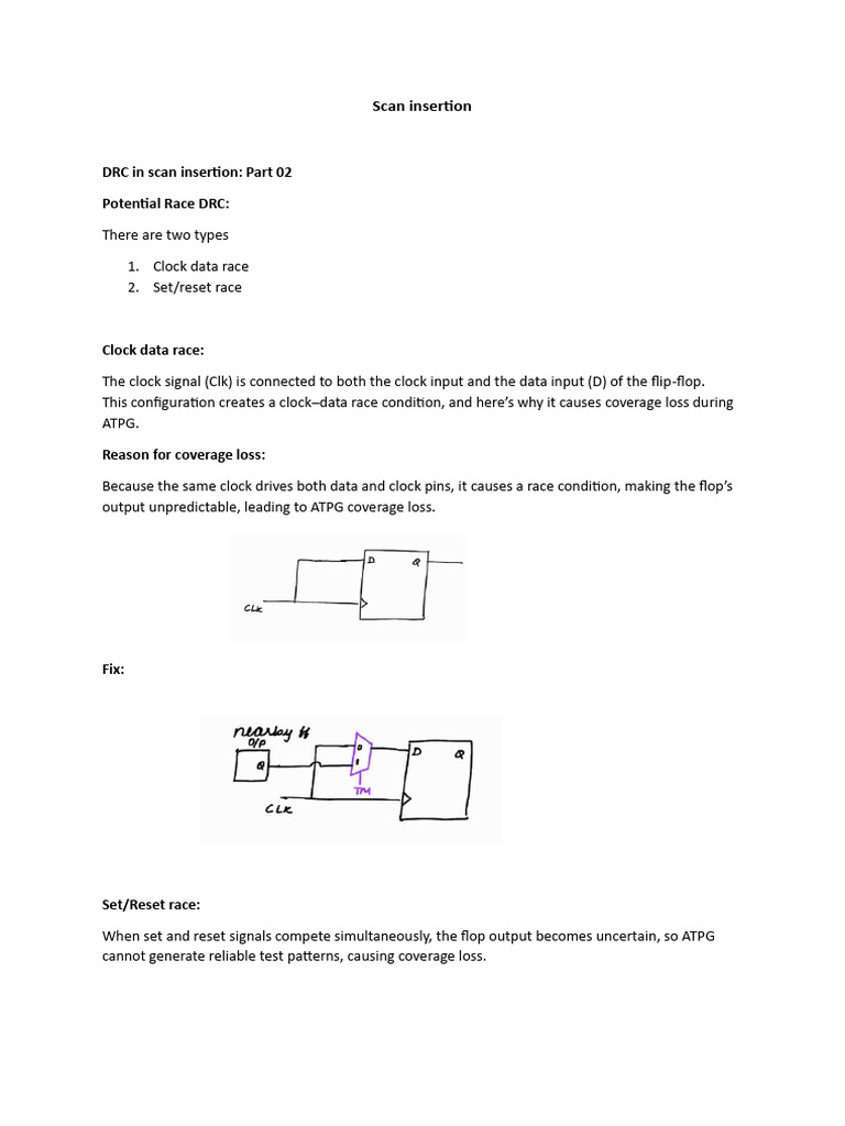Understanding DRC in Scan Insertion | PDF