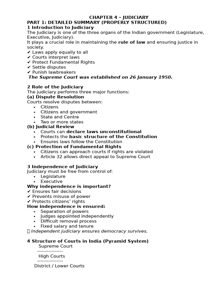 Overview of India's Judiciary System | PDF | Supreme Courts | Judiciaries