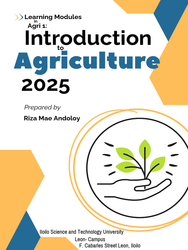 Introduction To Agriculture | PDF | Agriculture | Sustainable Agriculture