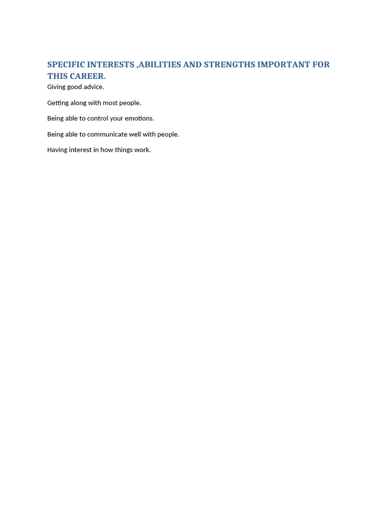 Key Skills for Career Success | PDF