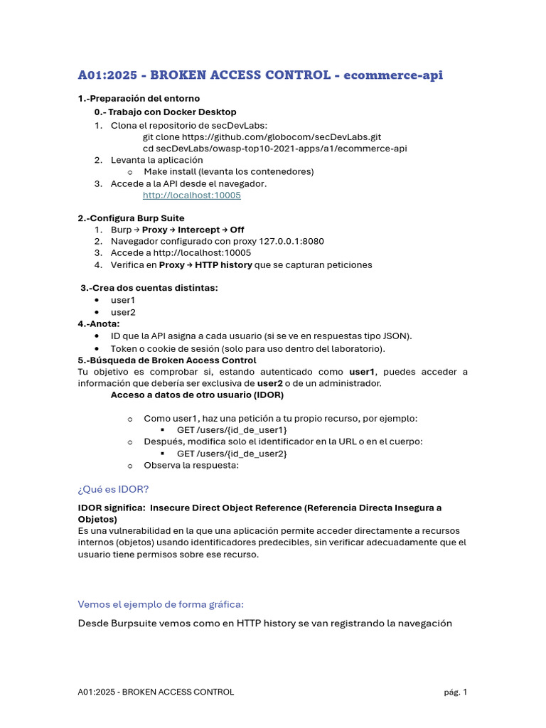 a01.2025 - Broken Access Control | PDF | Servidor proxy | Ingeniería ...