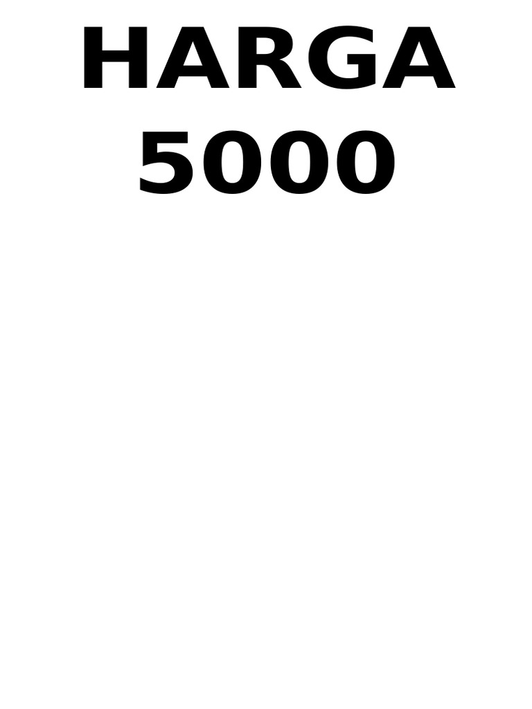 HARGA 5000 | PDF