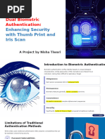 Overview of Biometric Input Devices | PDF | Biometrics | Authentication