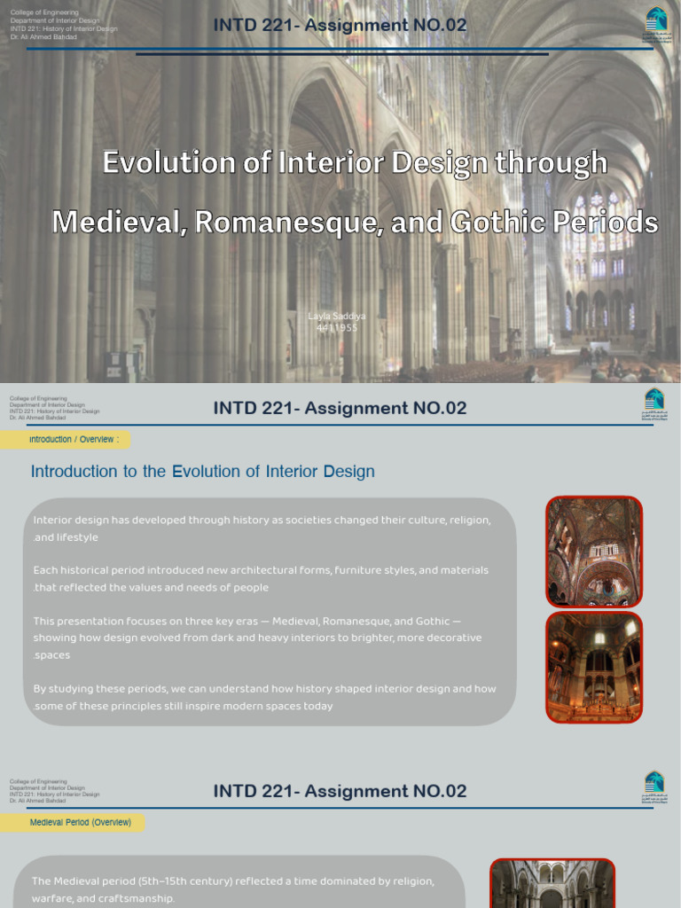 assignment 02 - evolution of interior design ..... Layla saddiya | PDF ...