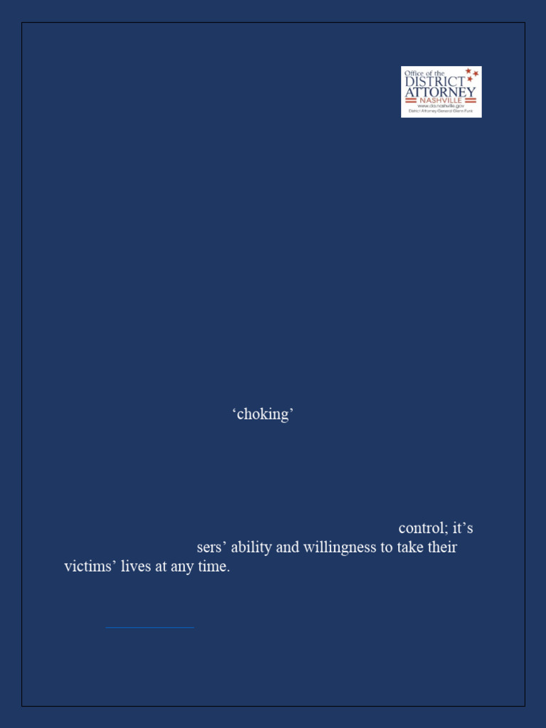 Understanding Strangulation Risks | PDF